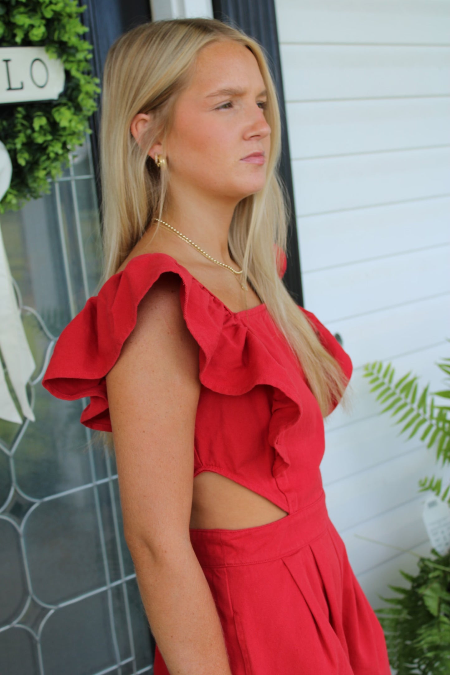 The Game Day Ruffle Romper
