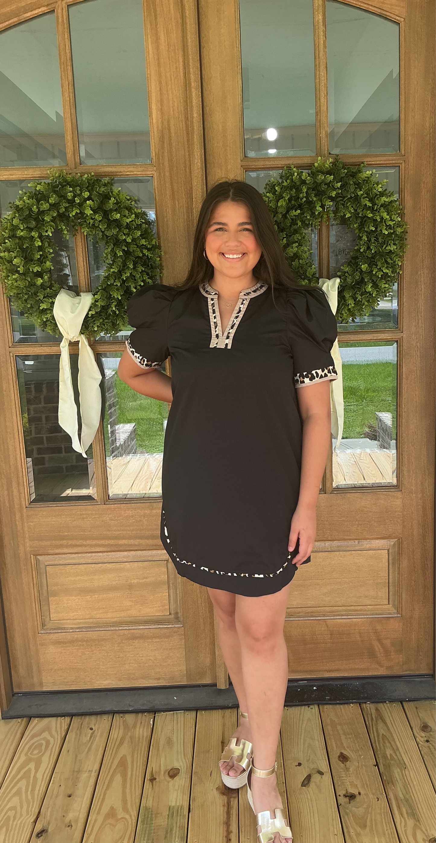 Wild Edge Puff Sleeve Dress