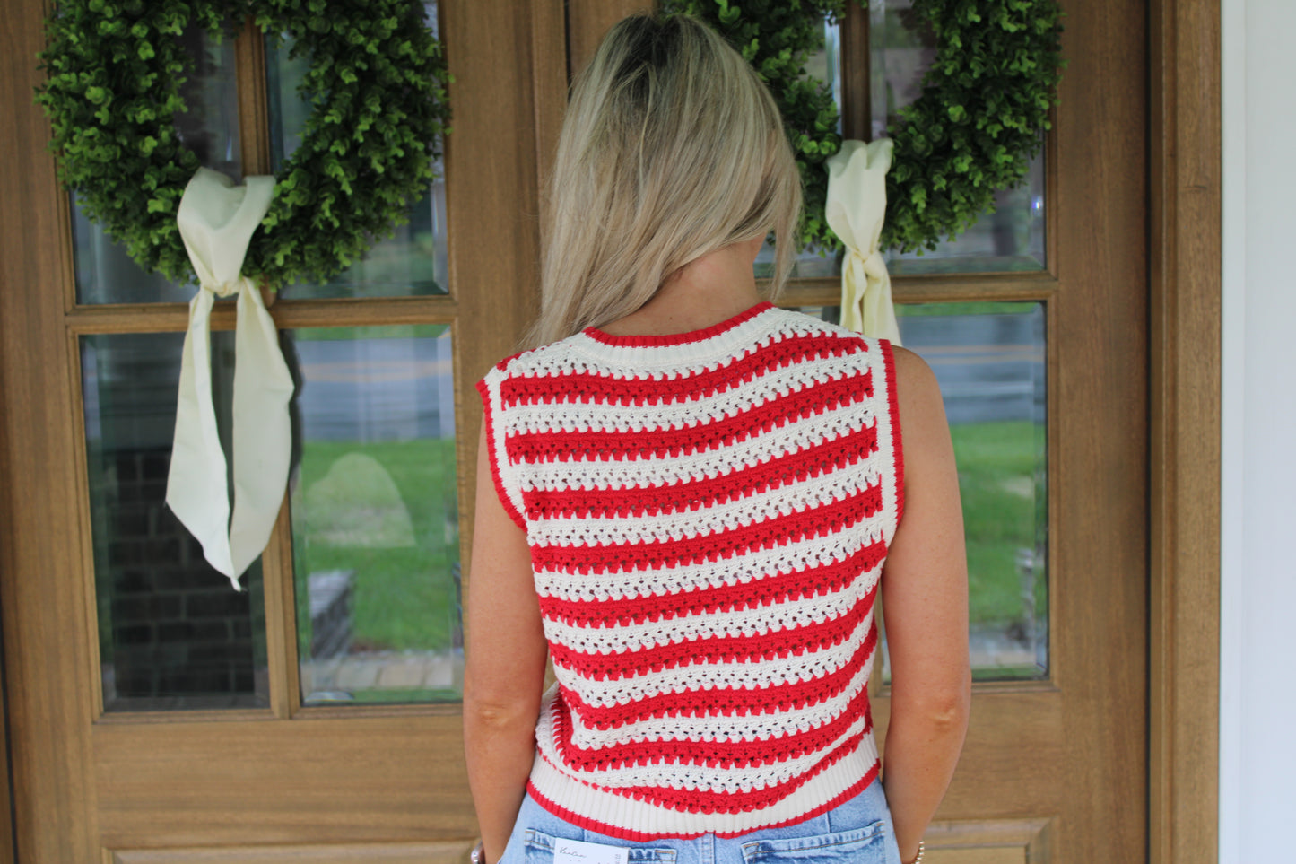 Stars & Stripes Crochet Tank