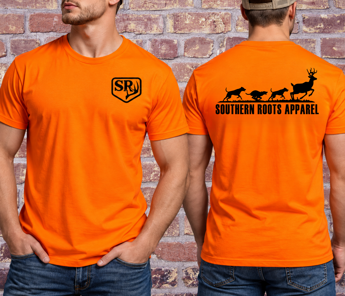 Southern Roots Signature Blaze Orange Hunting Tee